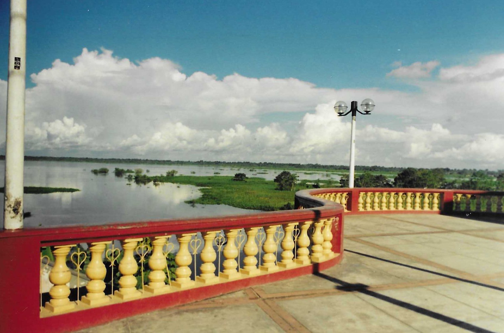 The boulevard in Iquitos, looking over the Amazon