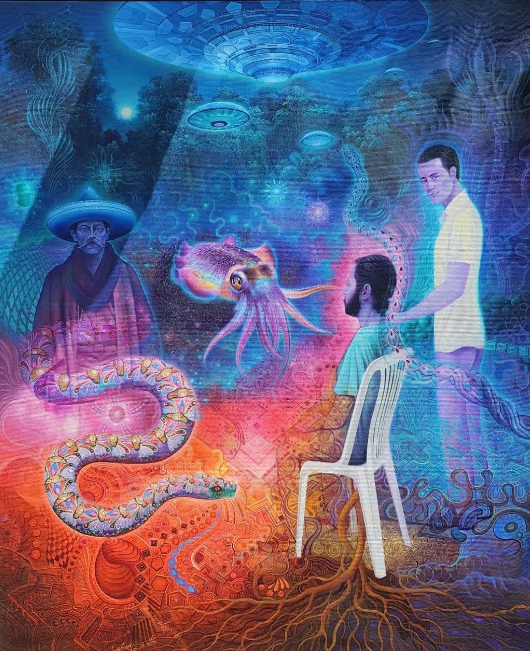 Wisdom Guides, a painting by Anderson Debernardi